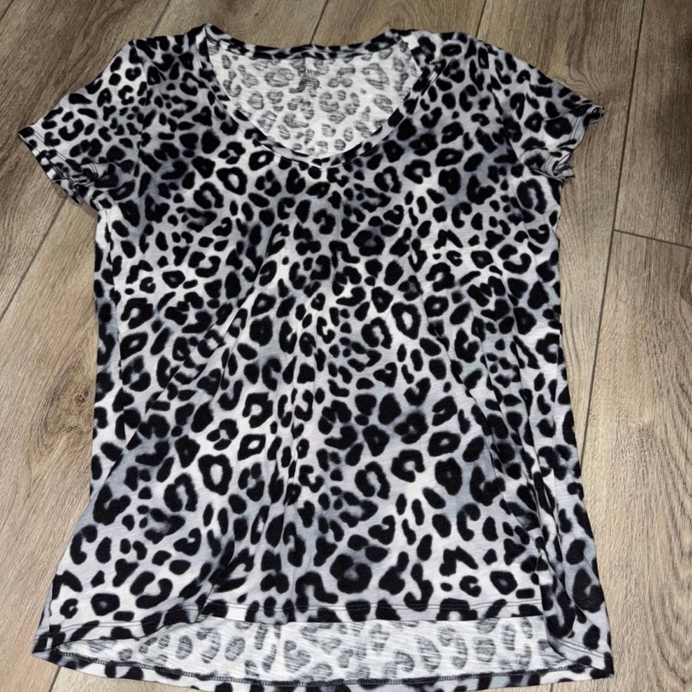 New!!!Victoria's Secret PINK Animal Print and Striped Tops - set of 2 large